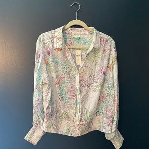 Anthropologie Maeve Floral Plus size Blouse